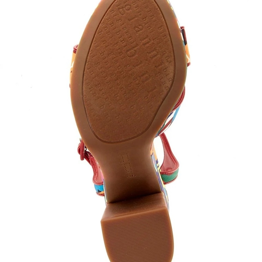 Vibrant Multicolor Platform Sandals - Picture 6 of 10